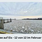 12 von 12 Februar 2026 - in 12 Fotos durch einen Tag auf Juist - der Nordseehafen ist teils zugefroren