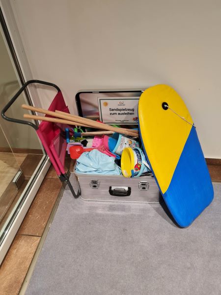 Strandspielzeug zum ausleihen Angebot fuer Kinder Atlantic Hotel Juist