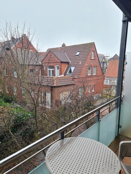 Blick von unserem Balkon Hotel Atlantic Juist