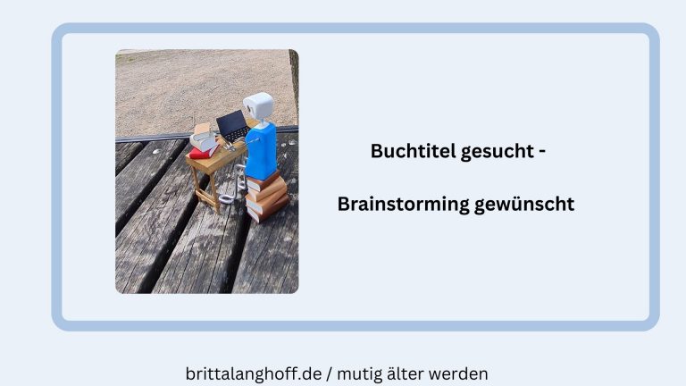 Britta Langhoff fragt ihre Leser nach Ideen zum Buchtitel für ihren Familienroman vom Niederrhein