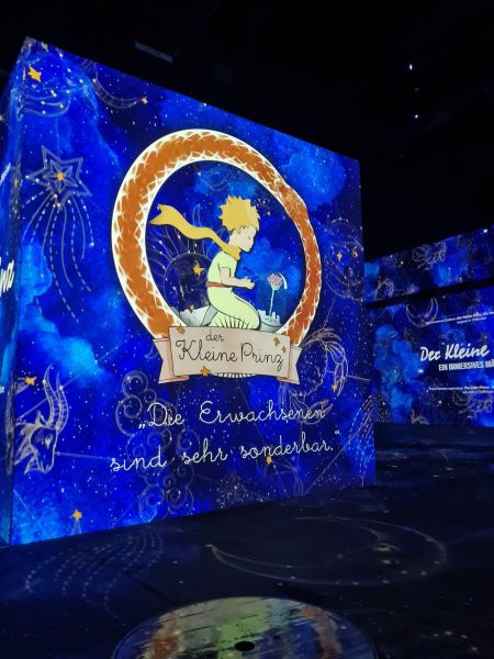 Ausstellung Phoenix des Lumieres, kleiner Prinz, Erwachsene sind sonderbar