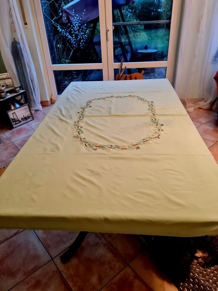 Tischdecke Vorbereitung 12 von 12 Dezember 2025