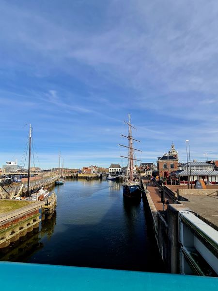 Schleuse von Harlingen , Friesland, NL