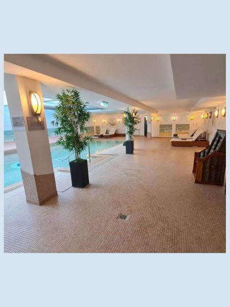 Indoor Pool im Atlantic Hotel Juist im Winter gut temperiert