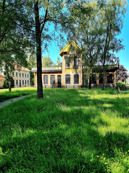 Joure Park an der alten Kaffeefabrik im Herbst