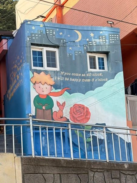 der kleine Prinz - Wandmalerei in Korea 