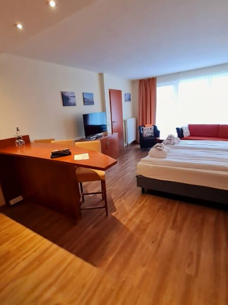 Blick auf den Küchentresen Doppelzimmer Studio atlantic Hotel Juist