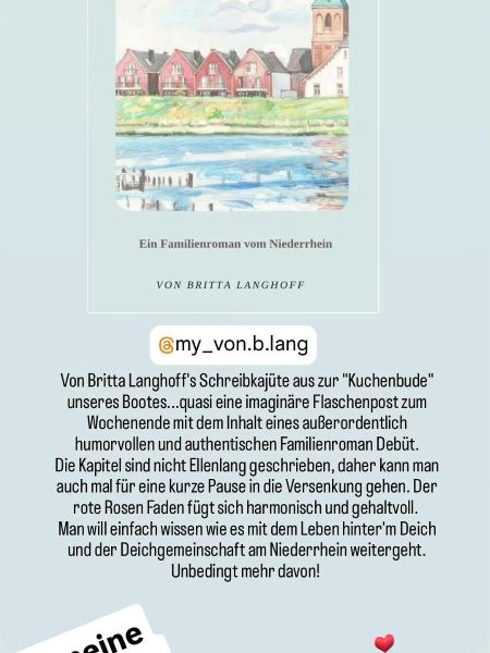 Rezension und Empfehlung zu Britta Langhoffs Buch "Wer rote Rosen will, muss sie selber pflanzen" 