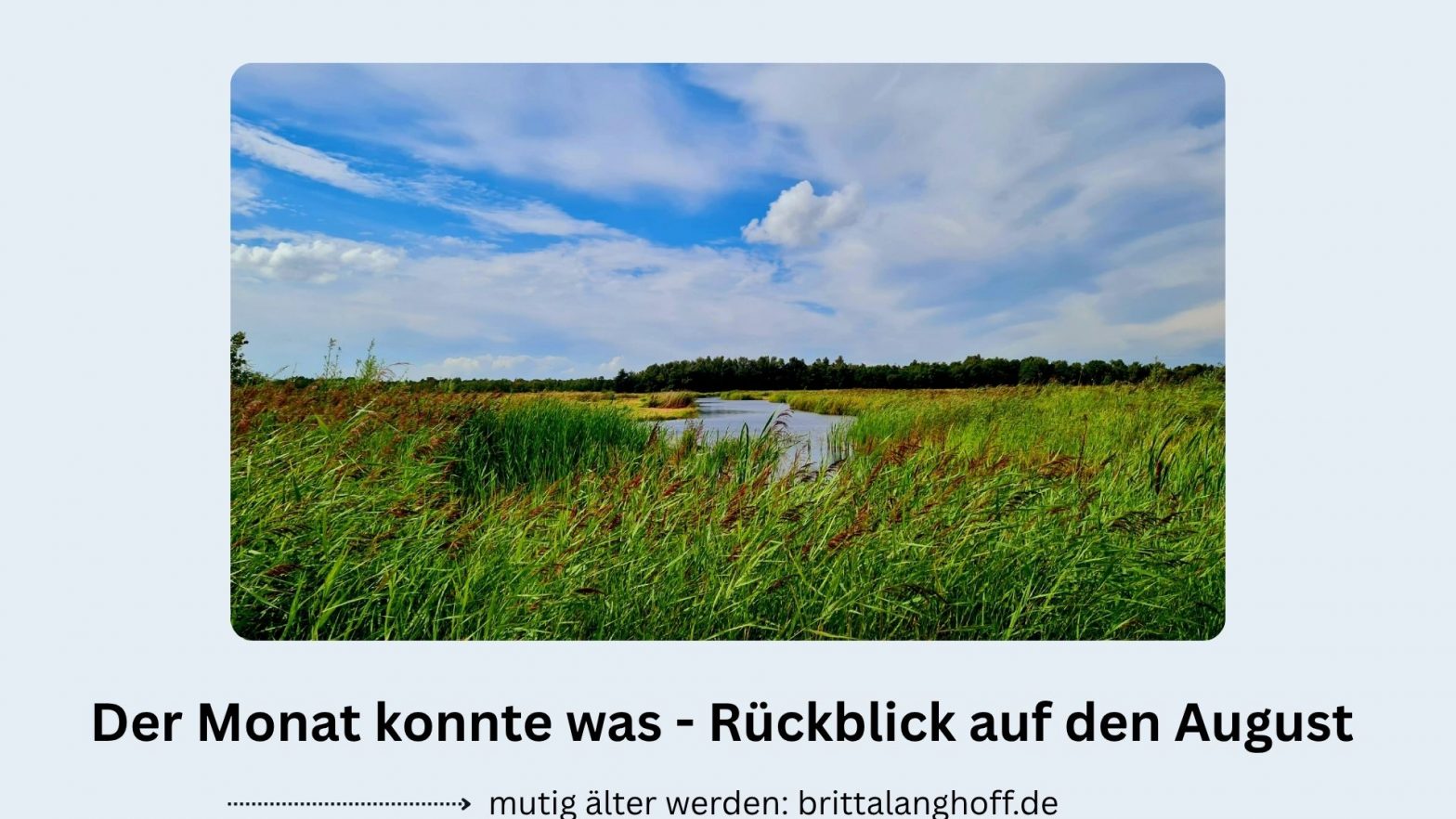 Autorin und Bloggerin Britta Langhoff - Rückblick August 2026