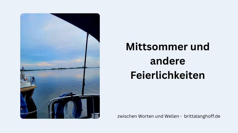 Autorin Britta Langhoffs Rückblick auf Juni 2026 - zwischen Worten und Wellen