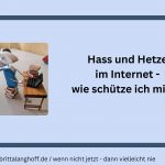 In diesem Artikel wird anhand von Beispielen aus der Praxis erklärt,, wie man sich vor Hass und Hetze im Inernet schützt. Interessant auch für Senioren