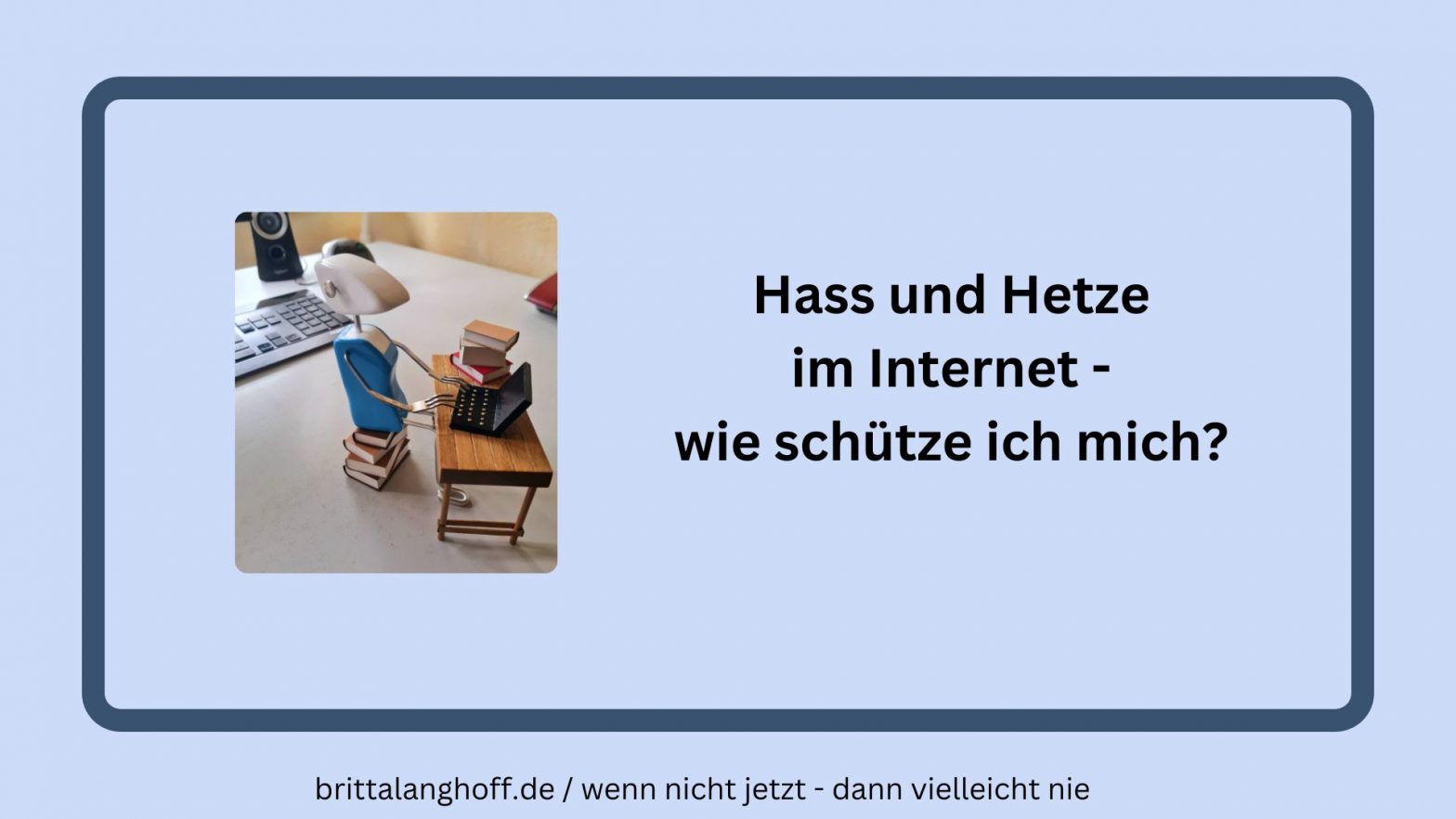 In diesem Artikel wird anhand von Beispielen aus der Praxis erklärt,, wie man sich vor Hass und Hetze im Inernet schützt. Interessant auch für Senioren