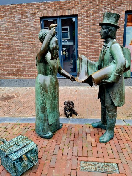 Sneek Statue für die Kaufleute im Handel