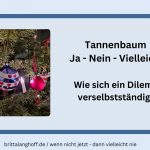 In diesem Artikel geht es darum, ob man einen Tannenbaum aufstellen will. Was man tun kann, wenn man eigentlich keinen Tannenbaum will und was dann passieren kann. Wie sich ein Dilemma verselbstständigt - eine Sammlung schräger witziger Weihnachtsschmuck