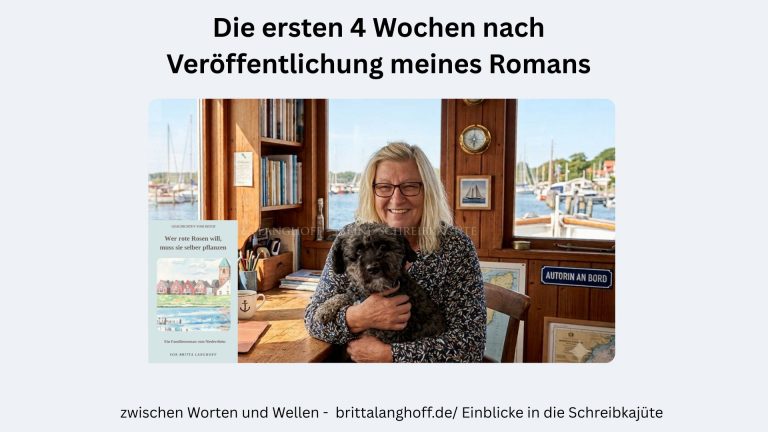 Hier berichtet Autorin Britta Langhoff von den ersten 4 Wochen als veröffentlichte Buchautorin im Self Publishing