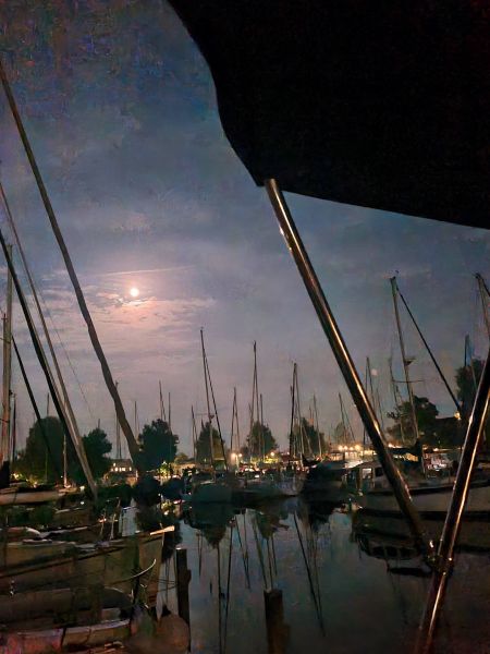 Nicht mehr ganz Vollmond - damit endet Ein Tag im Jahr, der Beitrag zur Blogparade