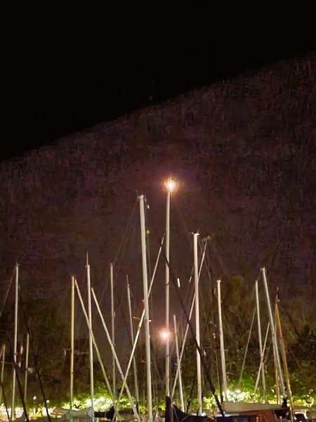 Sternschnuppenregen - nichts zu sehen an Bord. 12 August 2026 