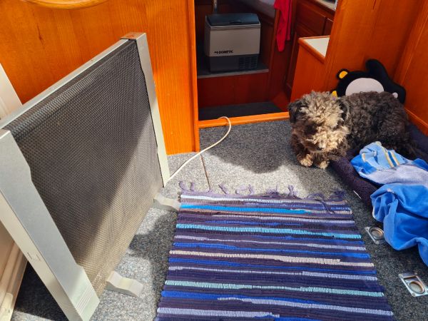 warmer Platz an Bord